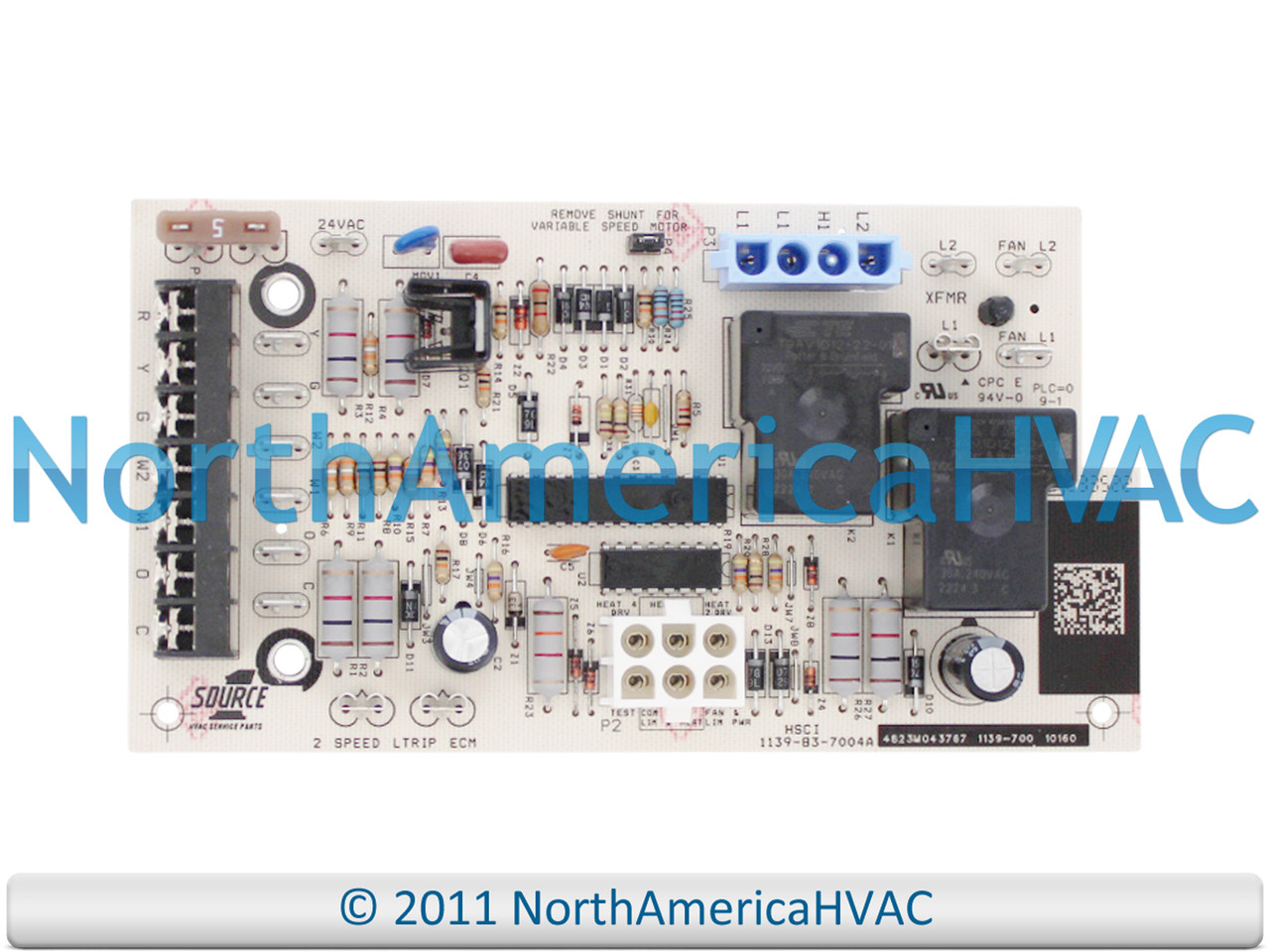 OEM York Coleman Luxaire Furnace Control Board Rev.A Replaces 1139 